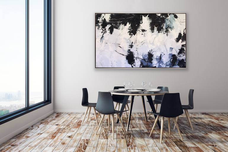 Original Abstract Expressionism Abstract Painting by Ewa Matyja