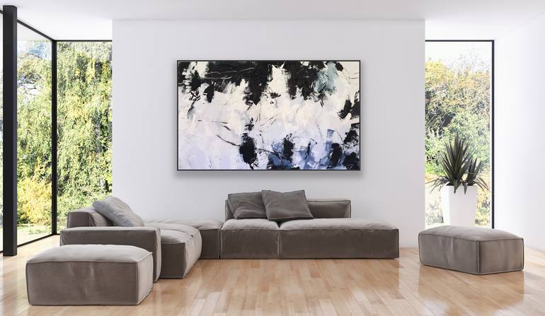 Original Abstract Expressionism Abstract Painting by Ewa Matyja