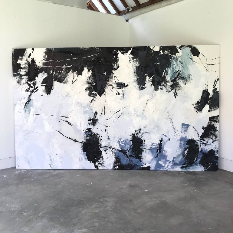 Original Abstract Expressionism Abstract Painting by Ewa Matyja