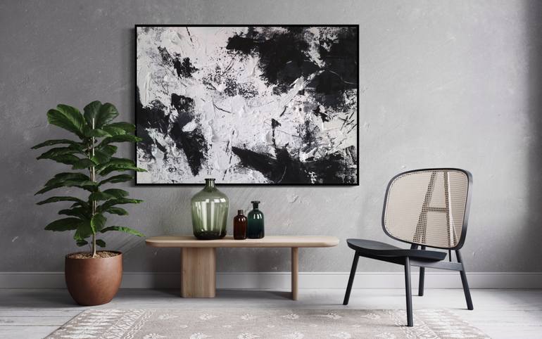 Original Abstract Expressionism Abstract Painting by Ewa Matyja