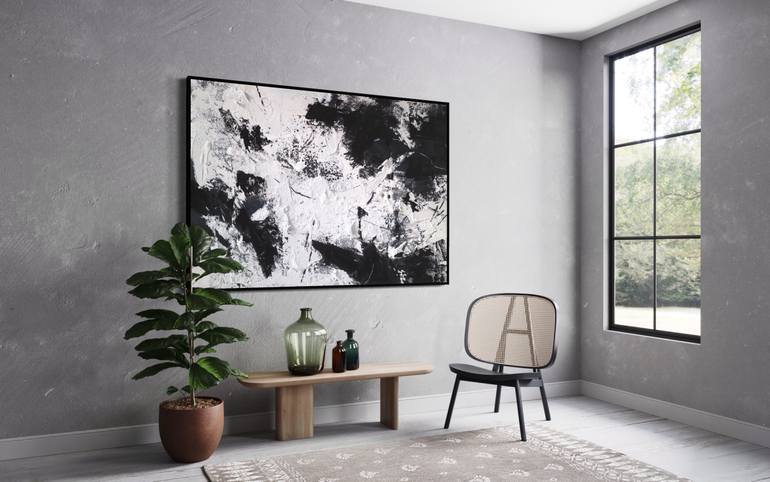 Original Abstract Expressionism Abstract Painting by Ewa Matyja