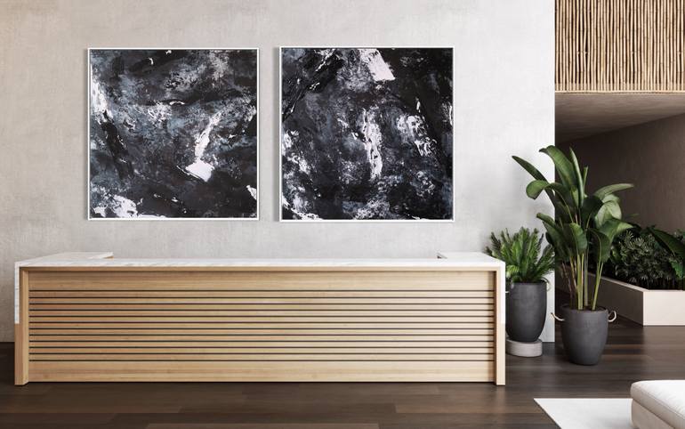 Original Abstract Expressionism Abstract Painting by Ewa Matyja