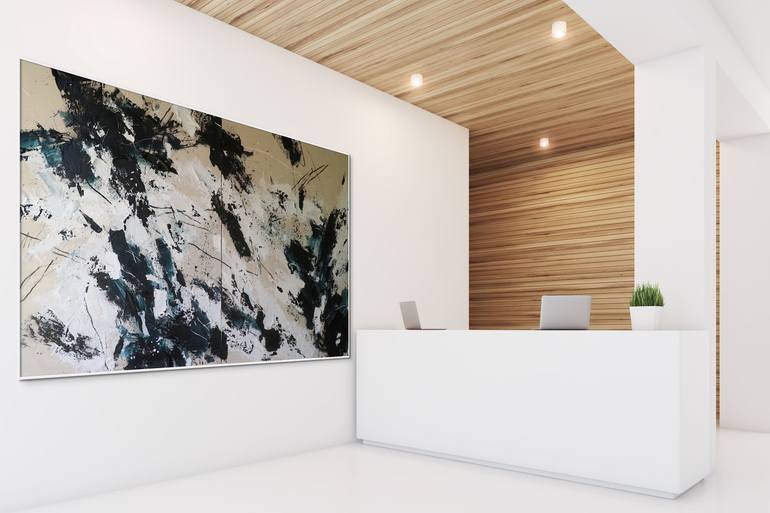 Original Abstract Expressionism Abstract Painting by Ewa Matyja