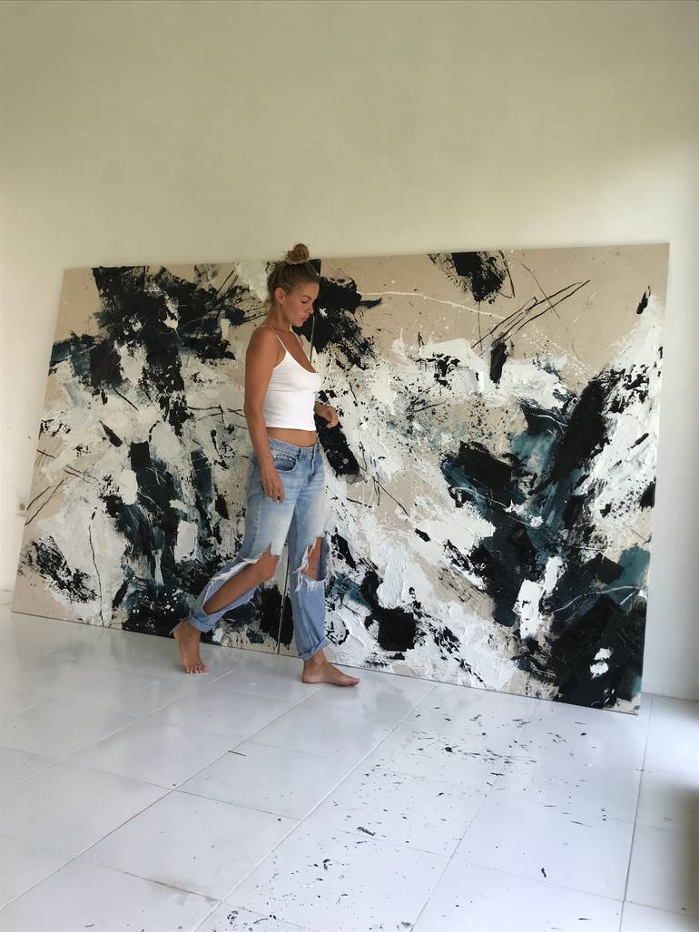 Original Abstract Expressionism Abstract Painting by Ewa Matyja