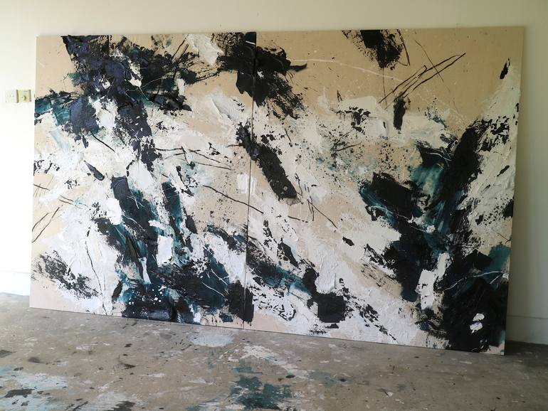 Original Abstract Expressionism Abstract Painting by Ewa Matyja