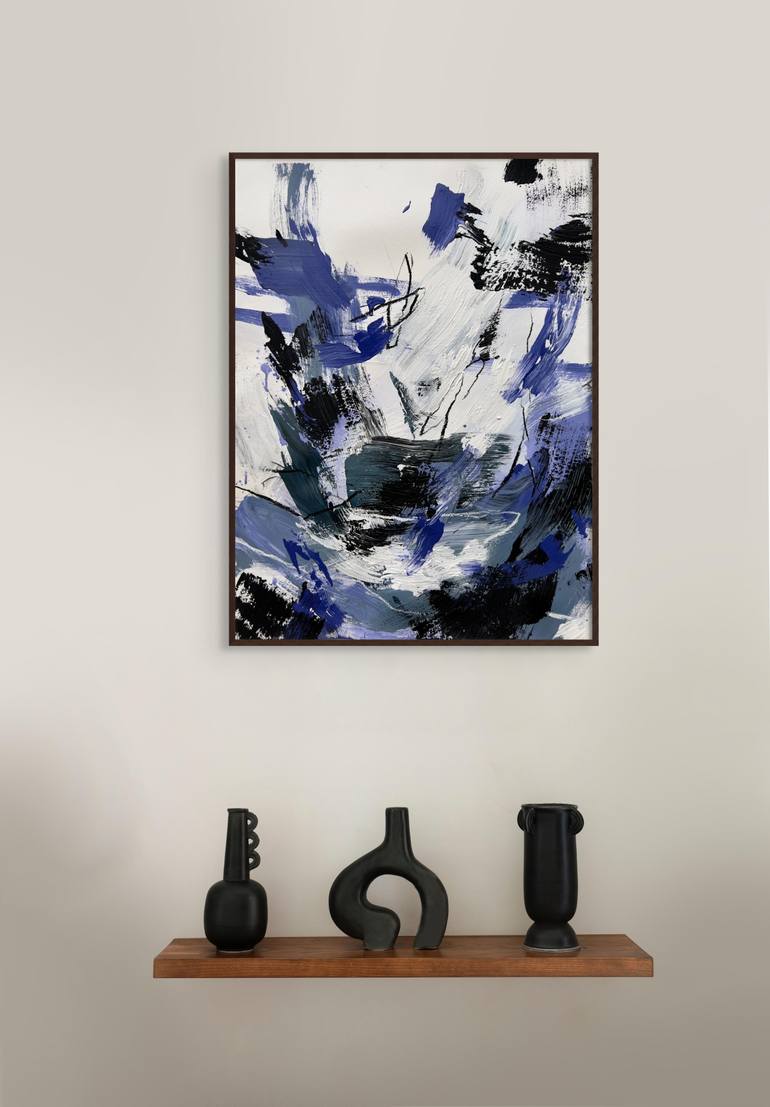Original Abstract Expressionism Abstract Painting by Ewa Matyja