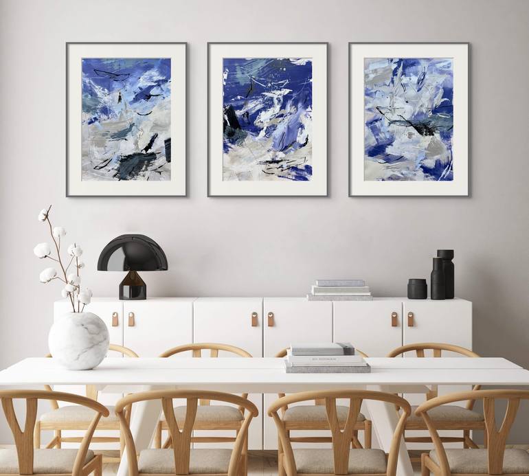 Original Abstract Expressionism Abstract Painting by Ewa Matyja