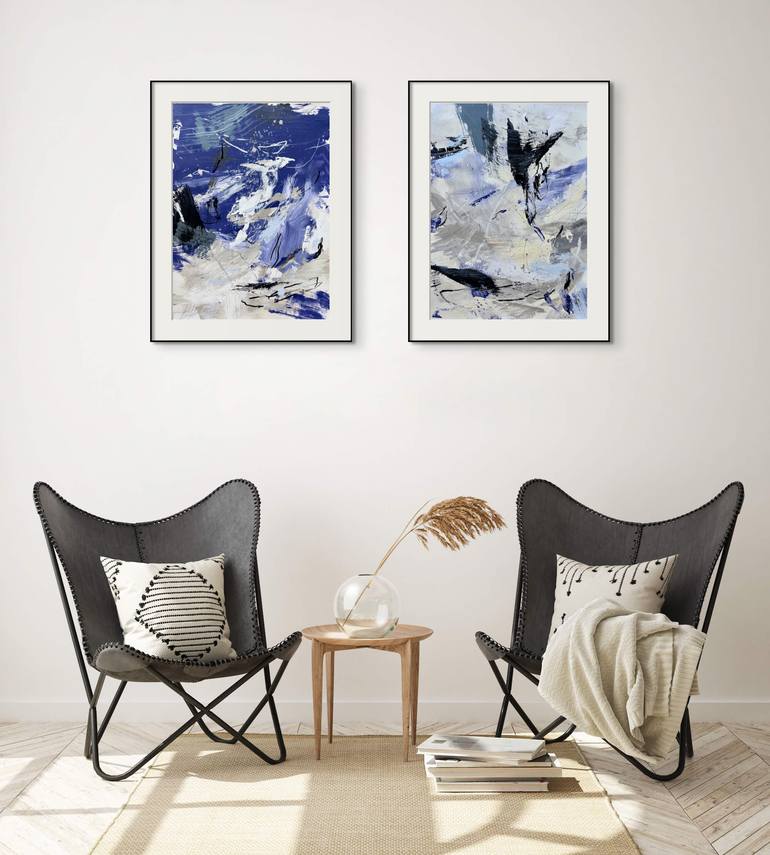 Original Abstract Expressionism Abstract Painting by Ewa Matyja