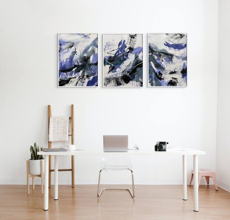 Original Abstract Expressionism Abstract Painting by Ewa Matyja