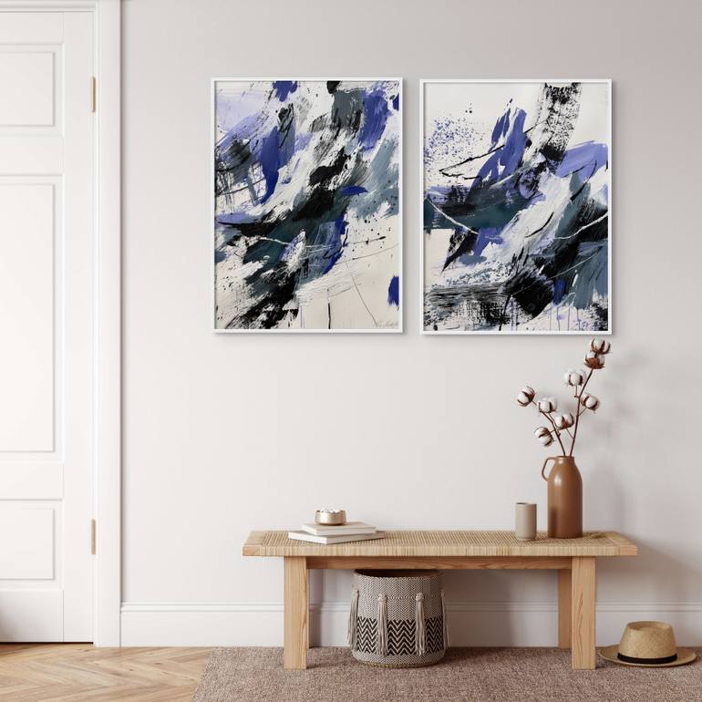 Original Abstract Expressionism Abstract Painting by Ewa Matyja