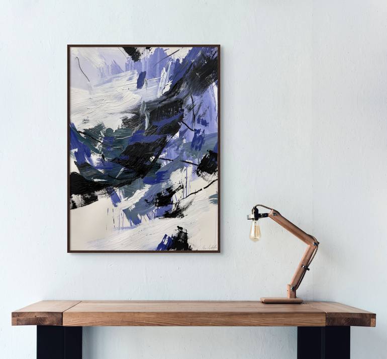 Original Abstract Expressionism Abstract Painting by Ewa Matyja