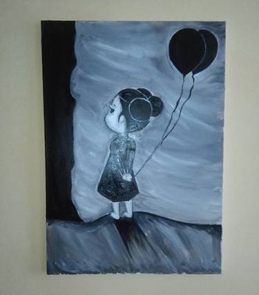 Girl with balloons thumb
