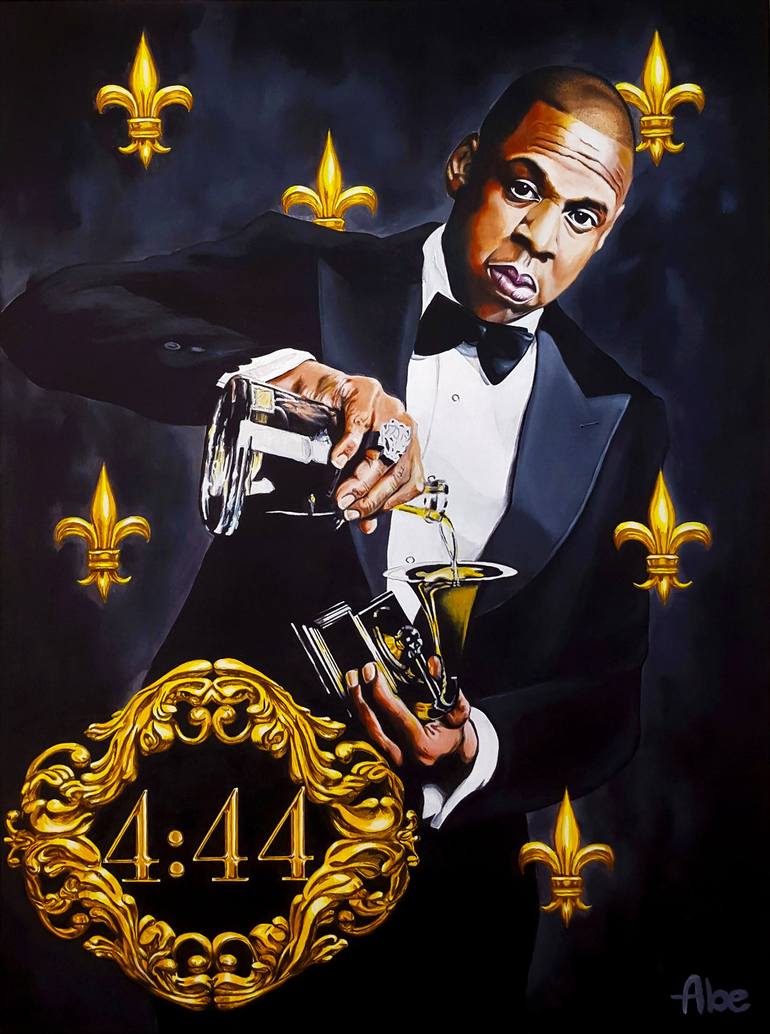 Kendrick Lamar x Louis Vuitton Monogram Portrait Painting by Junko Abe