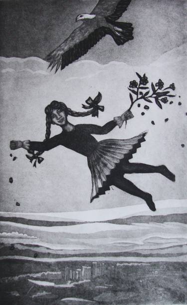 Original Fine Art Fantasy Printmaking by Linda Landers
