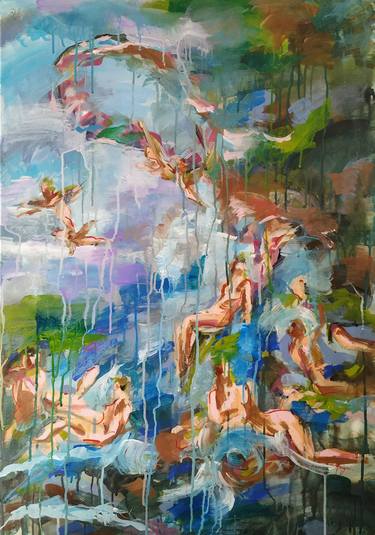 Original Abstract Classical mythology Paintings by Antigoni Tziora
