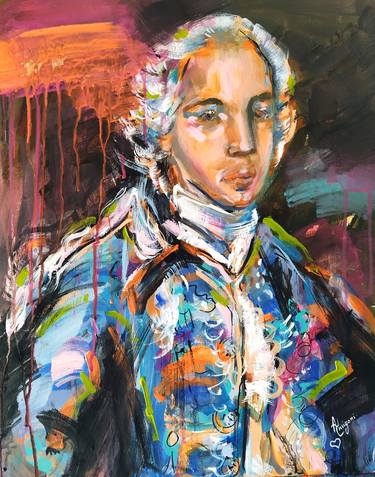 Original Abstract Portrait Paintings by Antigoni Tziora