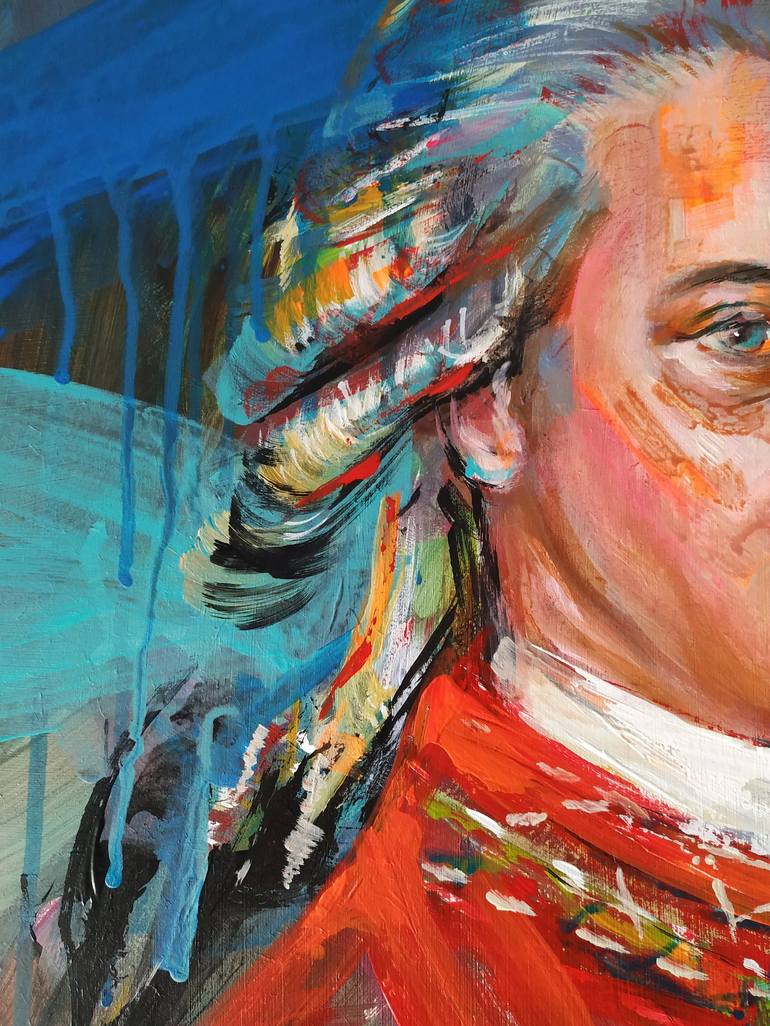 Mozart Painting By Antigoni Tziora Saatchi Art