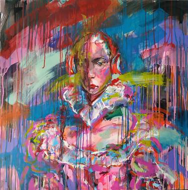 Original Abstract Expressionism Portrait Paintings by Antigoni Tziora