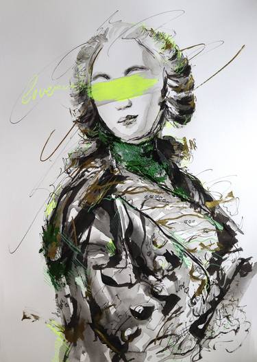 Original Abstract Portrait Drawings by Antigoni Tziora