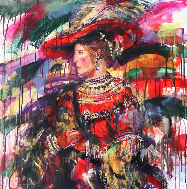 Saskia Dreaming Rembrandt Painting by Antigoni Tziora | Saatchi Art