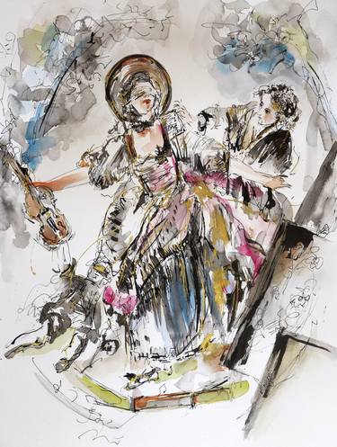 Original Classicism Love Paintings by Antigoni Tziora