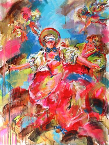 Original Neoclassicism Love Paintings by Antigoni Tziora