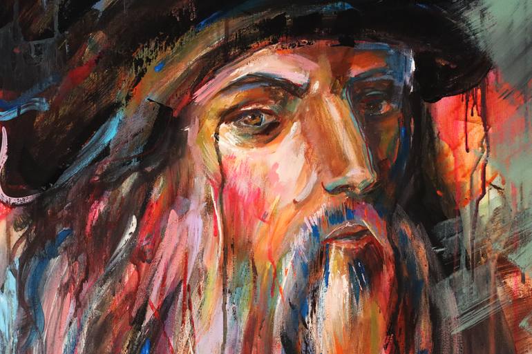 Original Abstract Pop Culture/Celebrity Painting by Antigoni Tziora