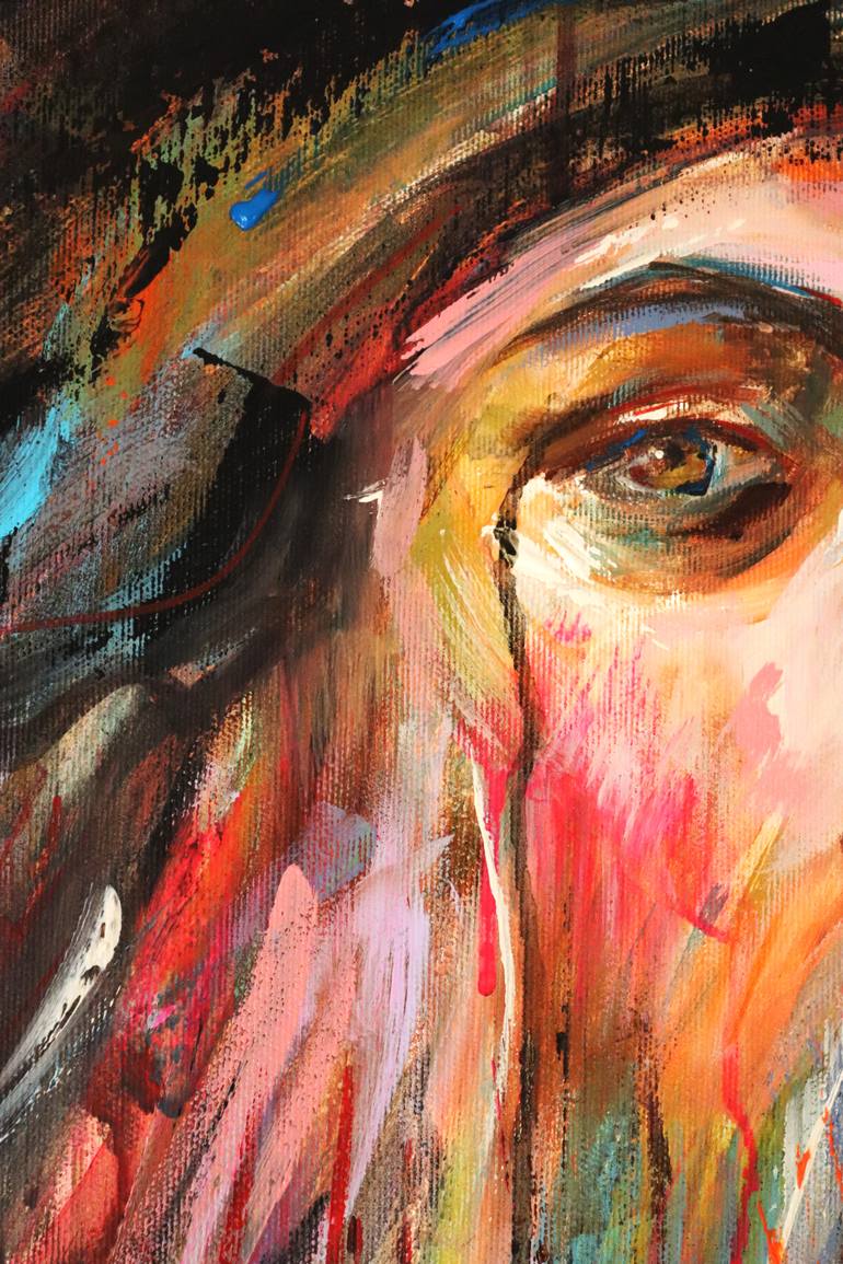 Original Abstract Pop Culture/Celebrity Painting by Antigoni Tziora