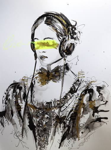Original Abstract Music Drawings by Antigoni Tziora