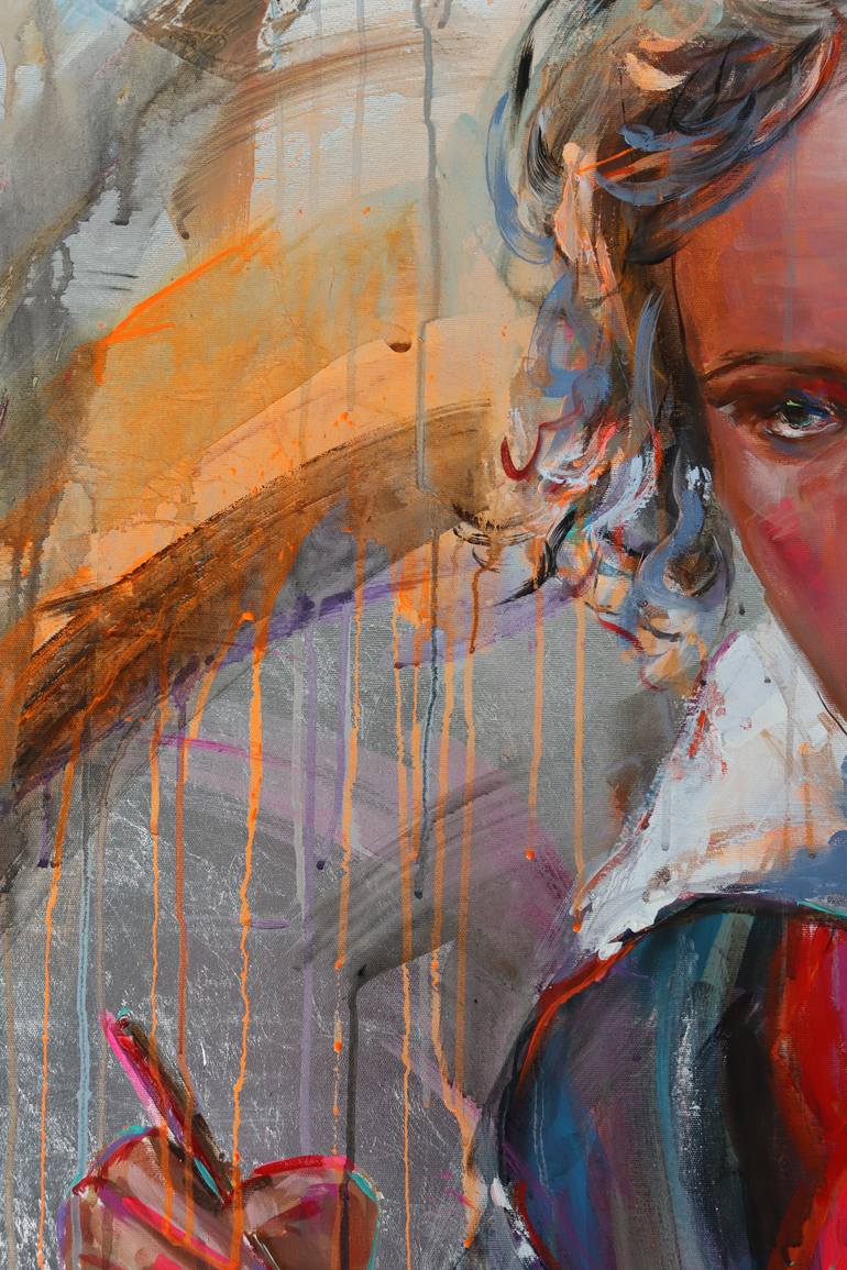 Original Classicism Music Painting by Antigoni Tziora