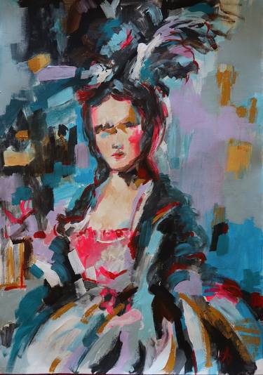 Original Abstract Pop Culture/Celebrity Paintings by Antigoni Tziora