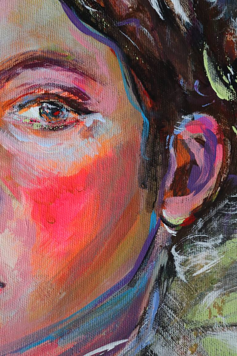 Original Expressionism Women Painting by Antigoni Tziora