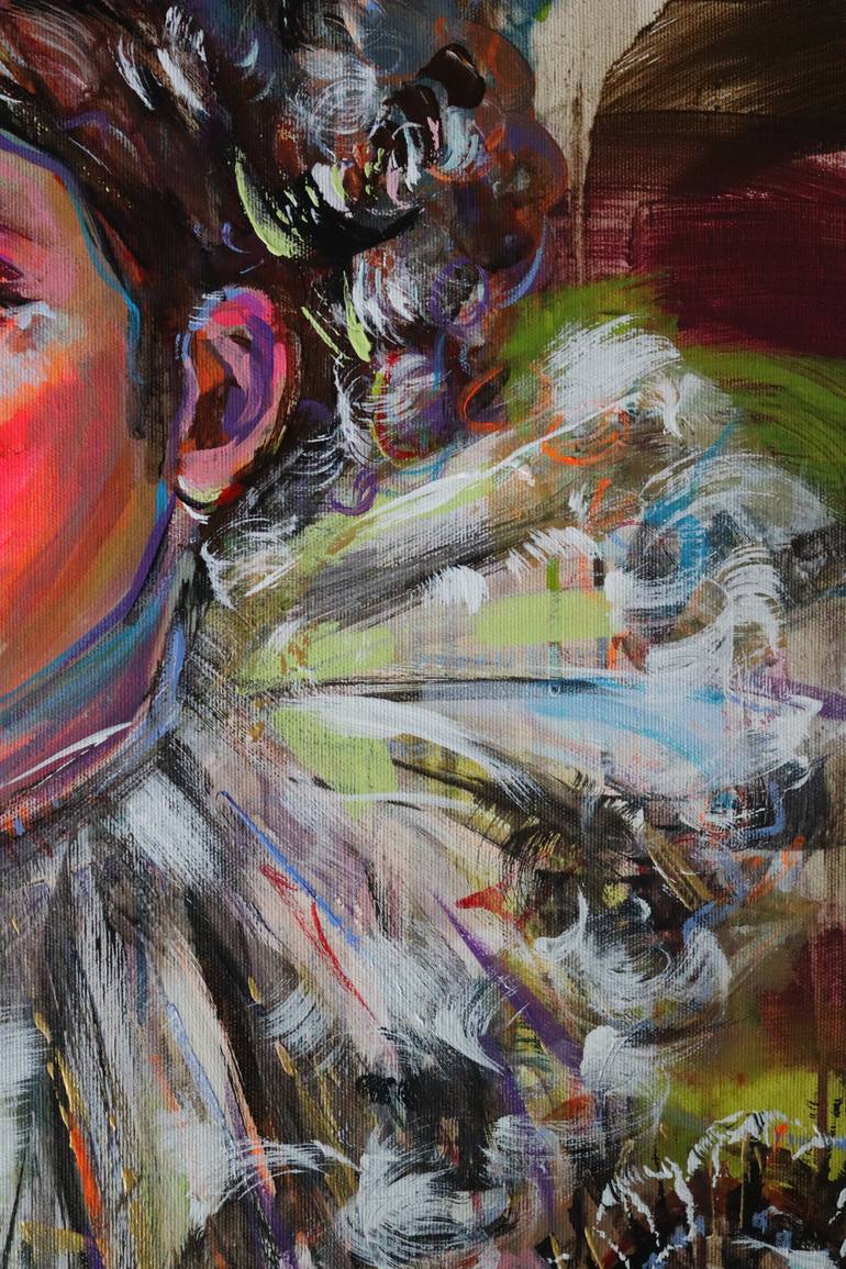 Original Expressionism Women Painting by Antigoni Tziora