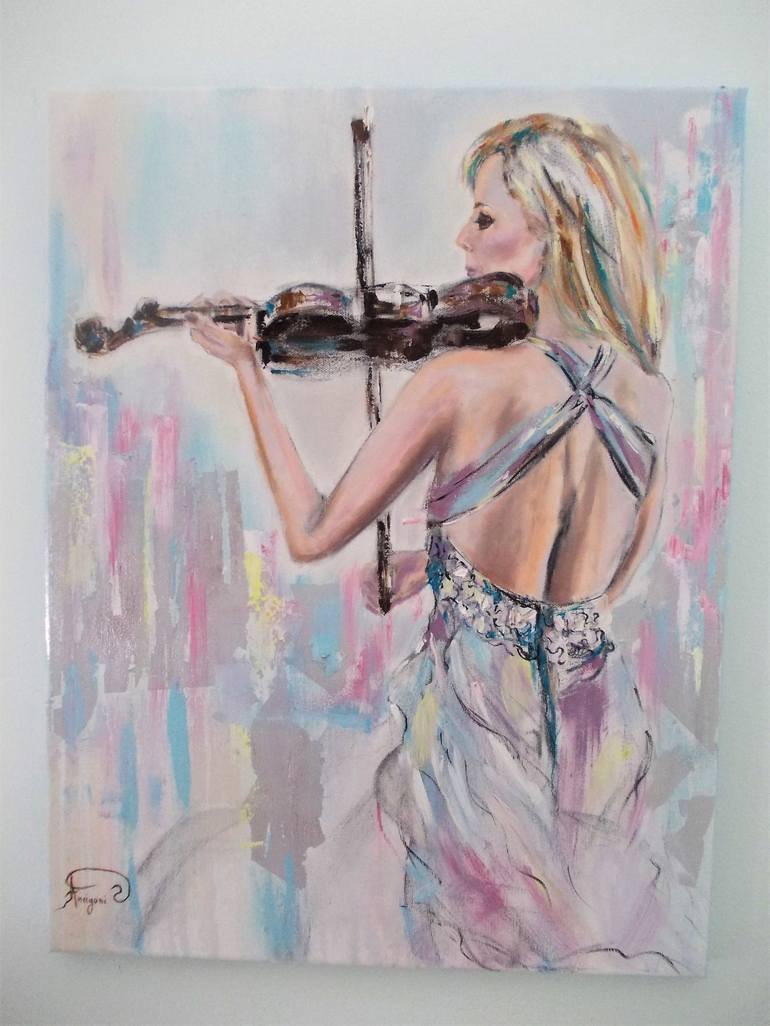 Original Music Painting by Antigoni Tziora