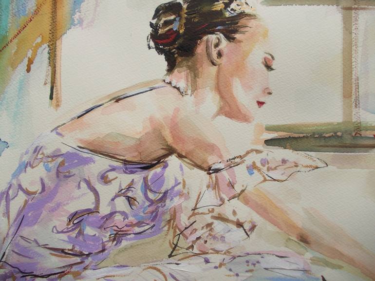 Original Figurative Performing Arts Painting by Antigoni Tziora