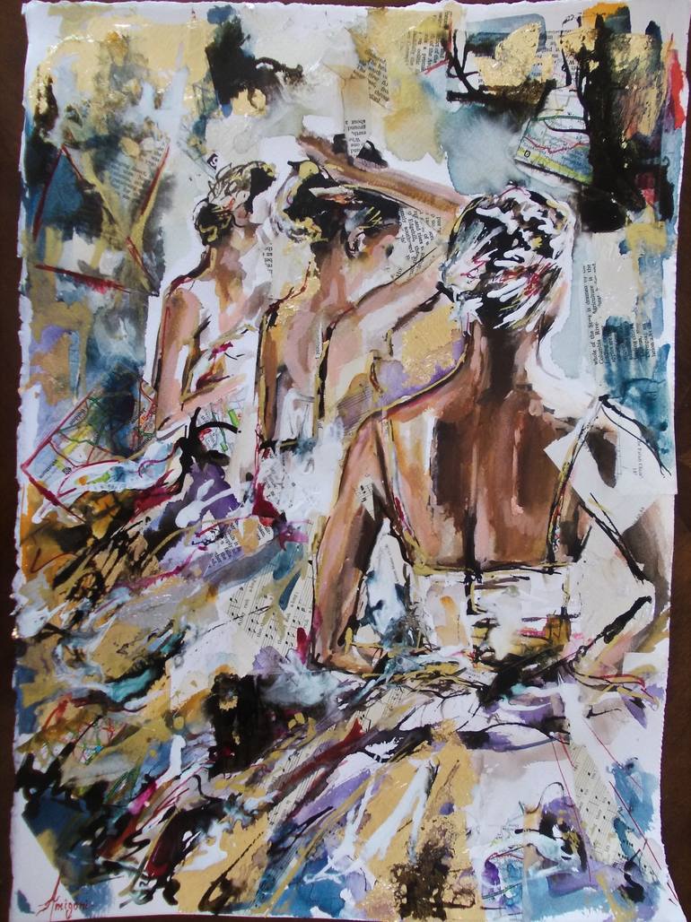 Original Impressionism Performing Arts Painting by Antigoni Tziora