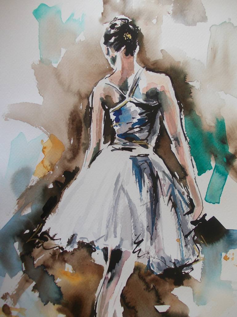 Original Abstract Performing Arts Painting by Antigoni Tziora