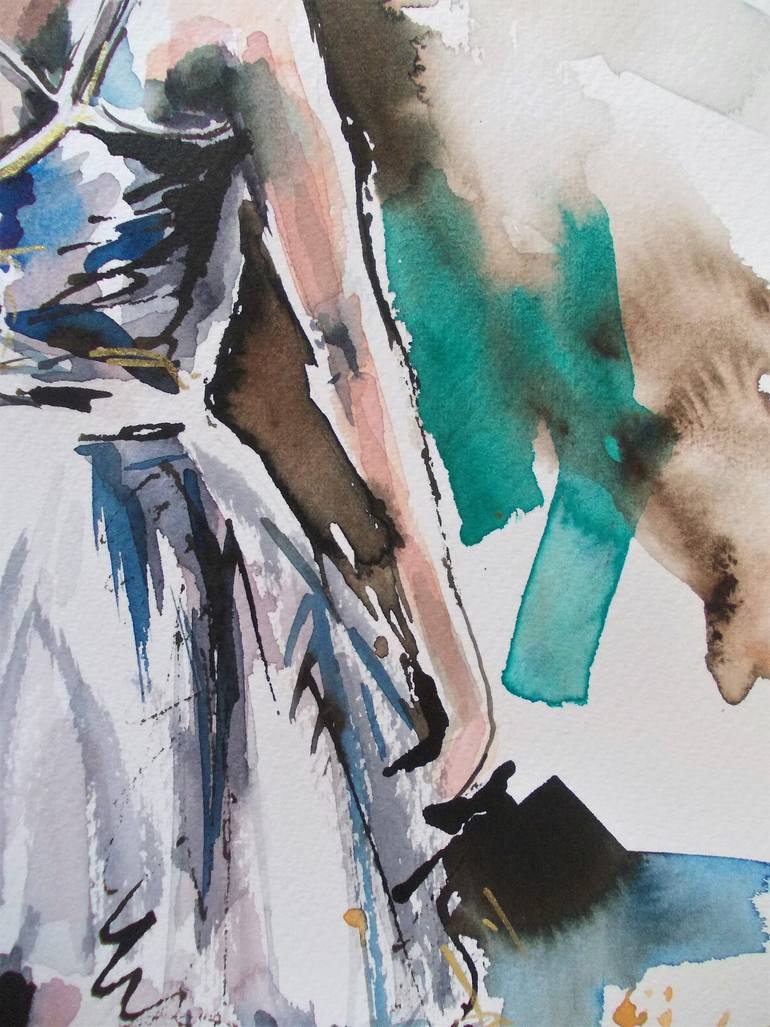 Original Abstract Performing Arts Painting by Antigoni Tziora