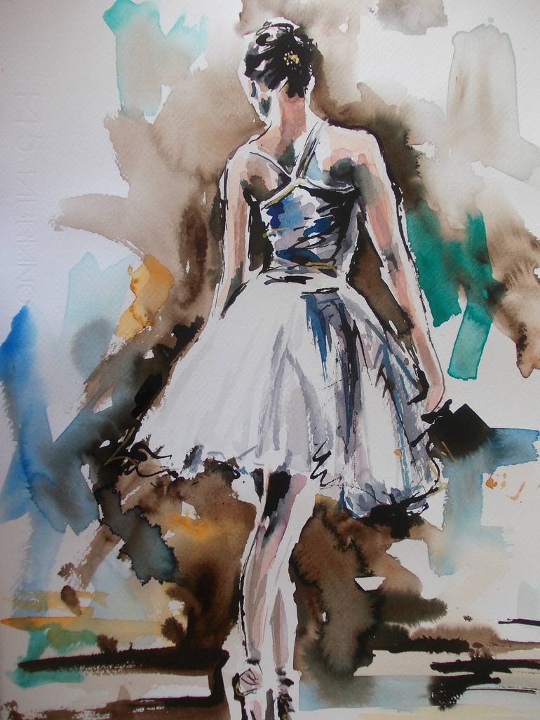 Original Abstract Performing Arts Painting by Antigoni Tziora