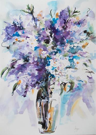 Print of Impressionism Floral Paintings by Antigoni Tziora