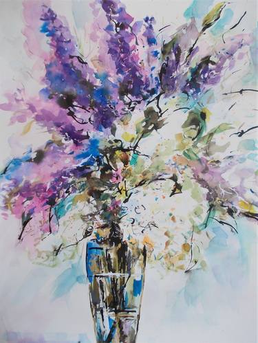 Print of Impressionism Floral Paintings by Antigoni Tziora