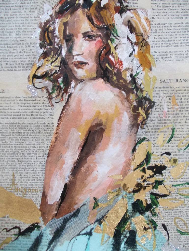 Original Impressionism Portrait Painting by Antigoni Tziora