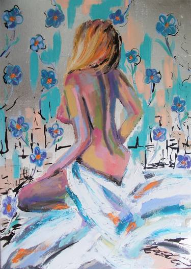 Original Abstract Nude Paintings by Antigoni Tziora