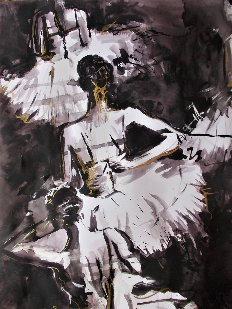 Original Modern Performing Arts Painting by Antigoni Tziora