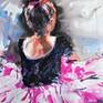 Ballerina acrylic, mixed media painting on paper.

56x76cm------22x30 inches

Painted on Fabriano artistico hot pressed,140lbs/300gsm,100% coton watercolor paper.

Ink, watercolor, acrylic on paper.