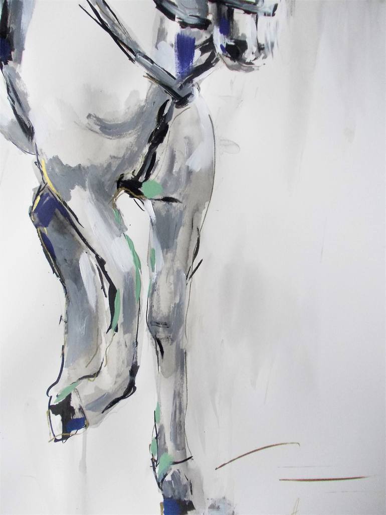 Original Abstract Horse Painting by Antigoni Tziora