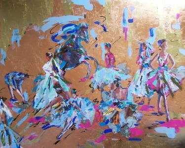 Original Abstract Performing Arts Paintings by Antigoni Tziora