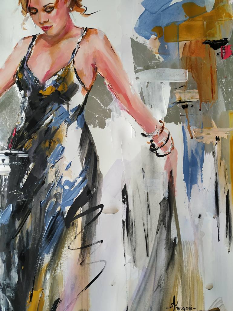 Original Women Painting by Antigoni Tziora