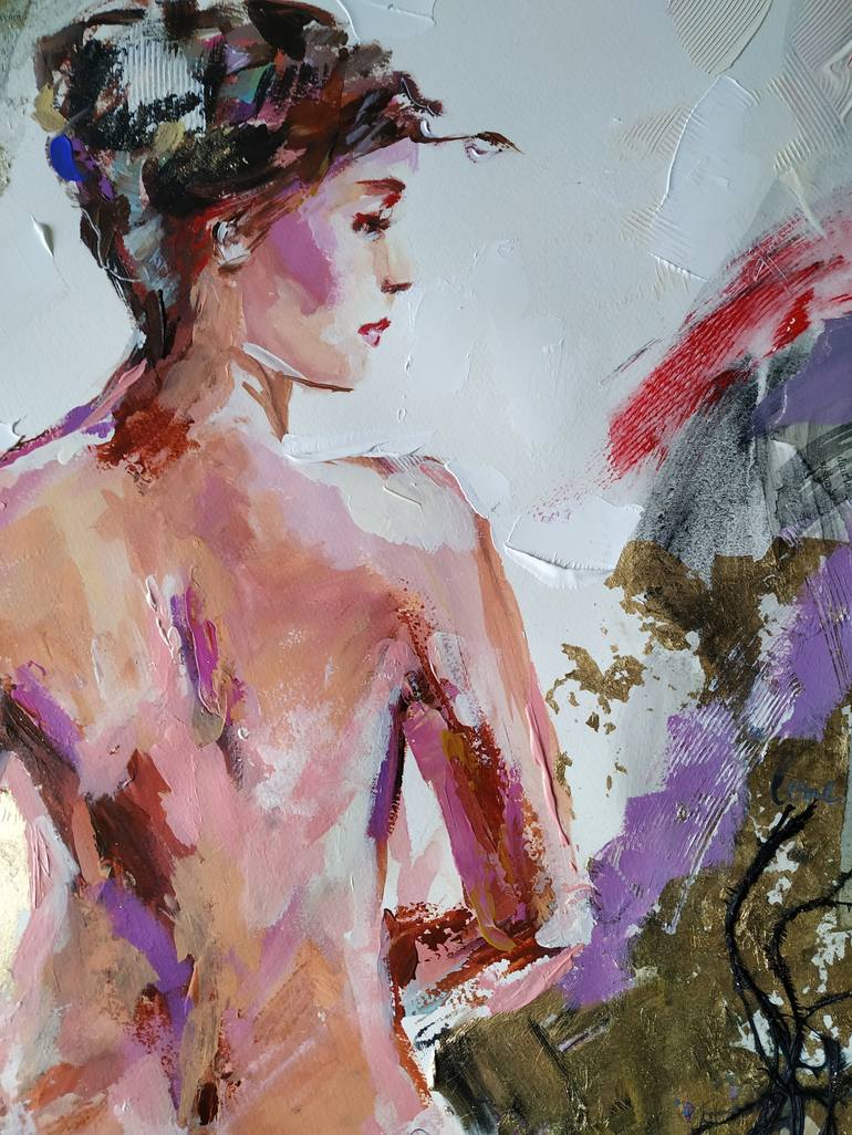 Original Abstract Women Painting by Antigoni Tziora