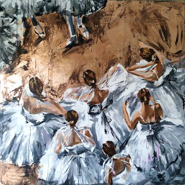 Big Dream II Ballerina painting on canvas thumb
